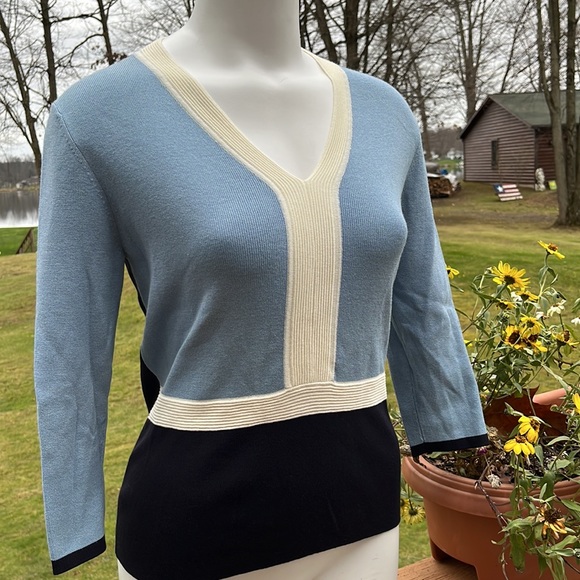 Villager color block sweater S-M - Picture 2 of 6